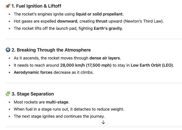 ChatGPT example for Structured Learning Blocks